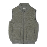 Organic Sleeveless Quilted Corduroy Jacket