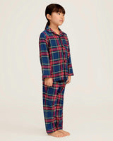 Kid's Brushed Twill Pajama Set in Windsor Tartan