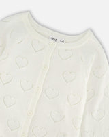 Pointelle Knit Cardigan