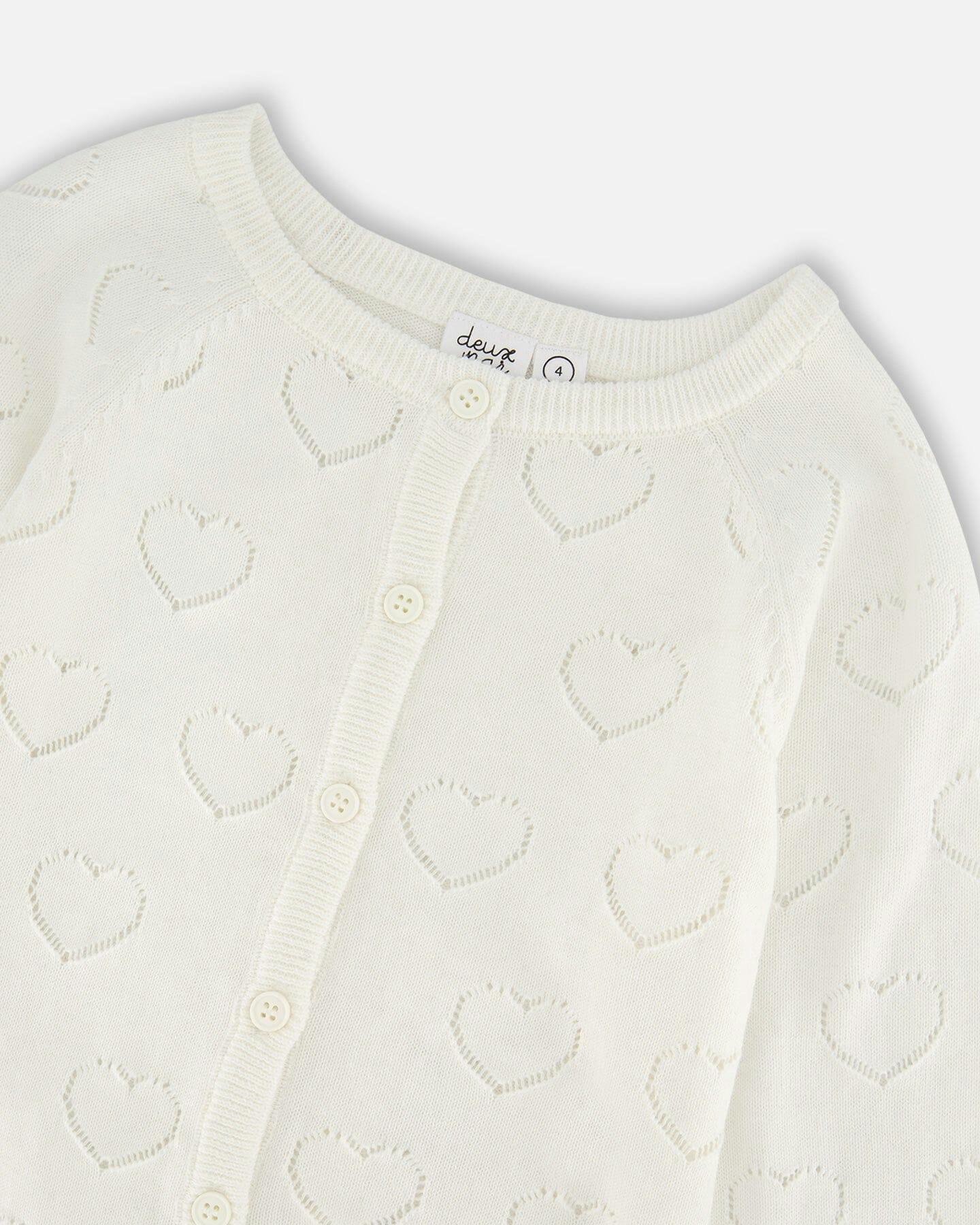 Pointelle Knit Cardigan