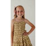Smock Button Front Tiered Dress