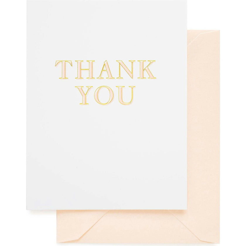 Pink Thank You Card