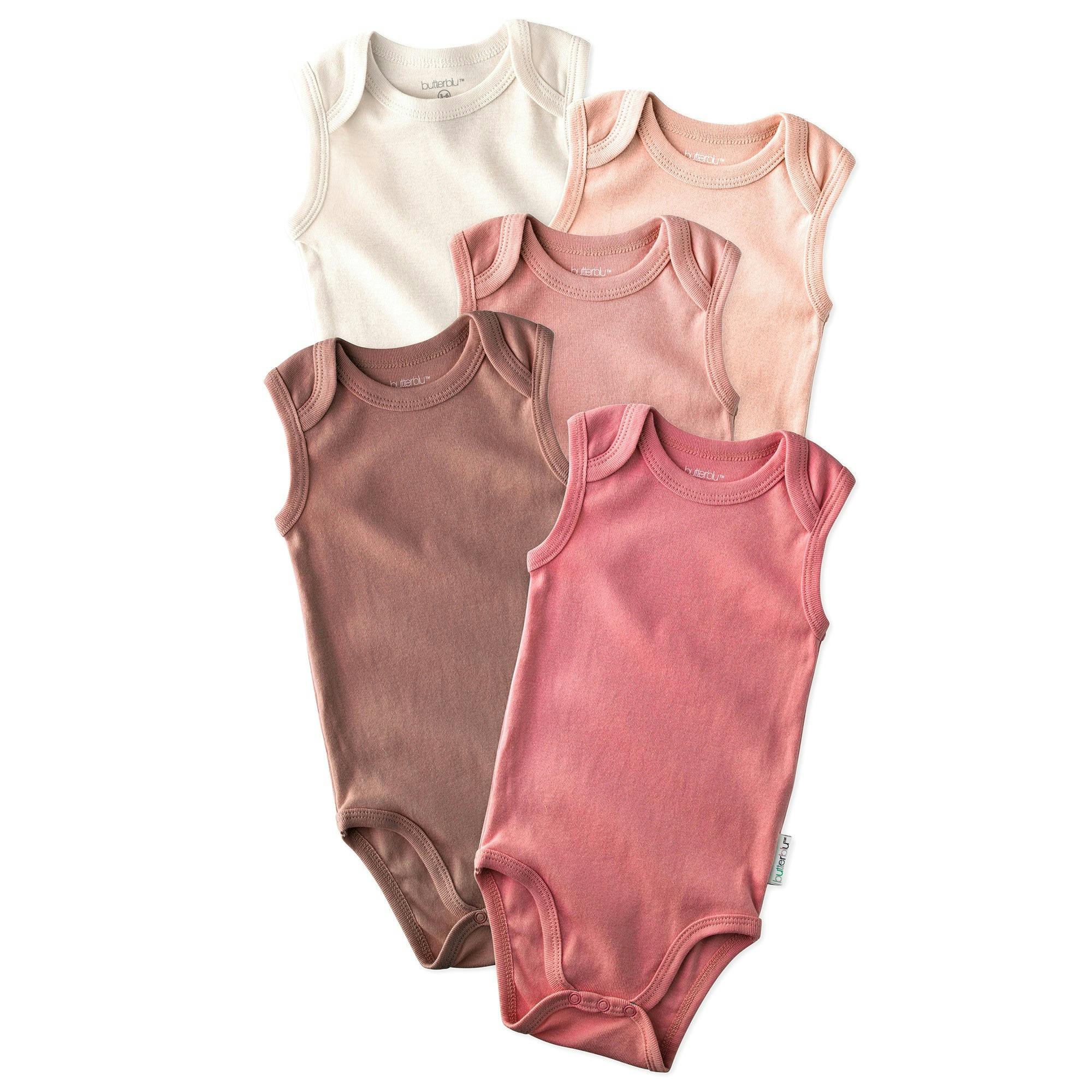 SAM 5-Pack Sleeveless Bodysuits