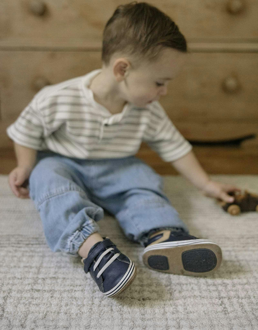 Adam Crib Shoes, Navy