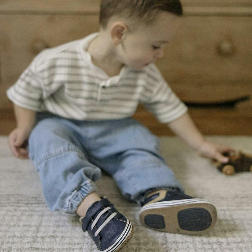 Adam Crib Shoes, Navy