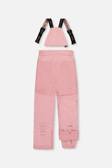 Two Piece Play Snowsuit Pink Minit Flower Print With Pink Pants