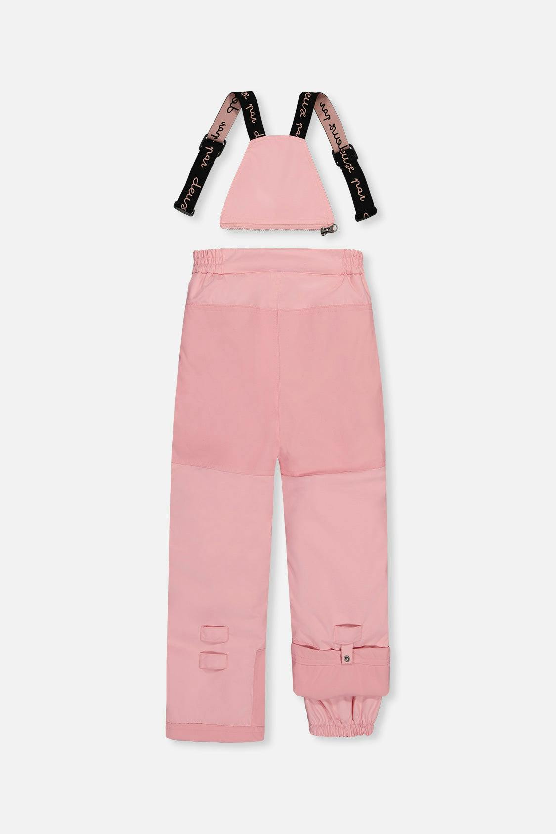 Two Piece Play Snowsuit Pink Minit Flower Print With Pink Pants