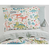 Cotton Muslin Pillowcase 2 Pack - Boho Dino