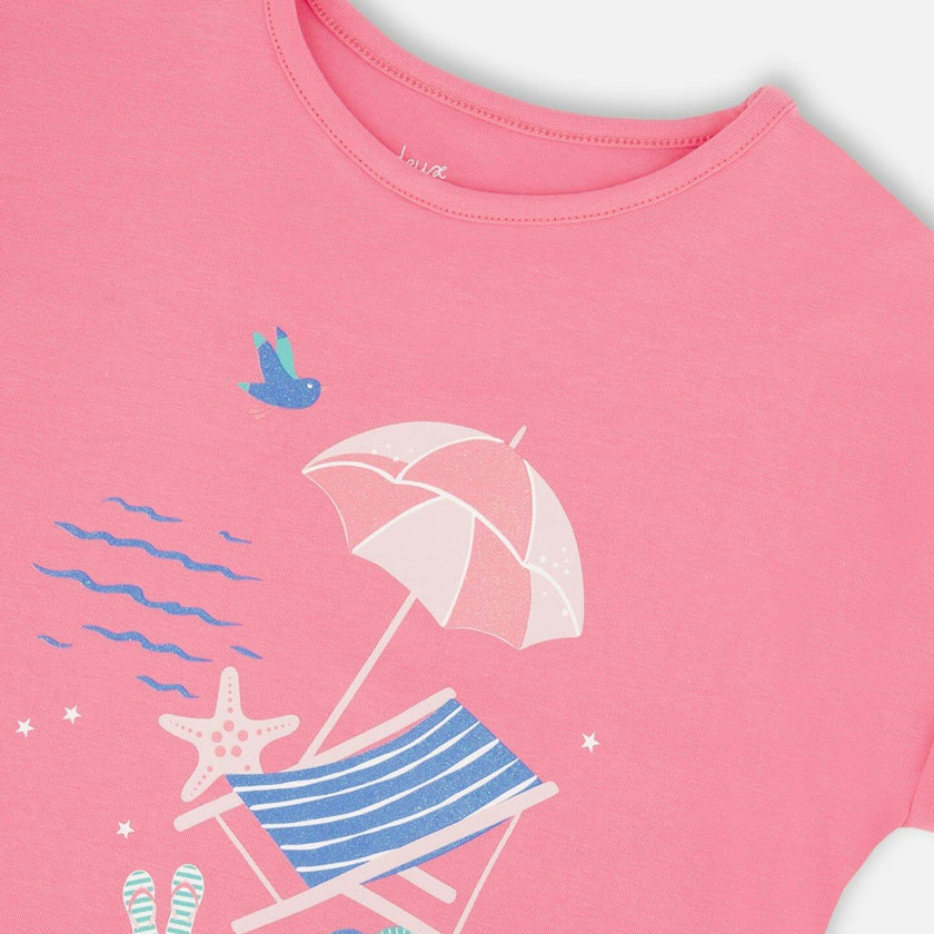 Organic Cotton Jersey T-Shirt Pink