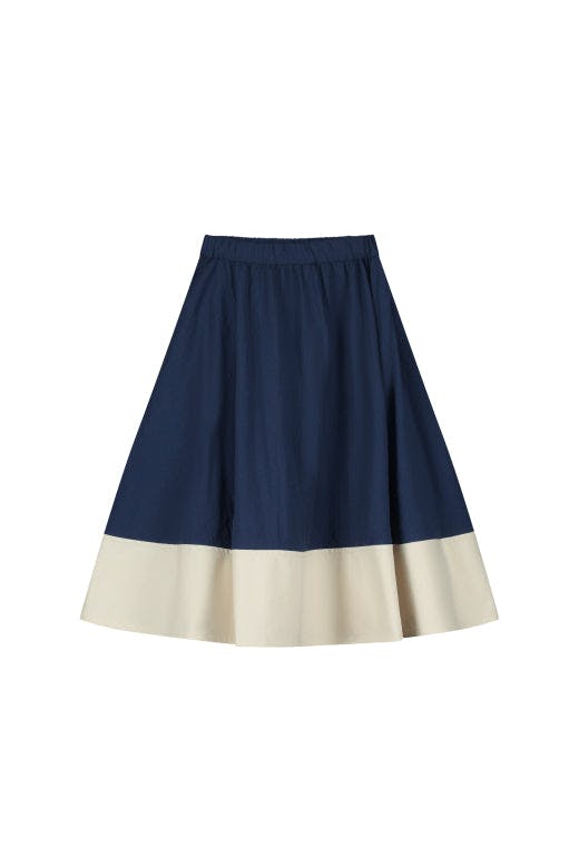 Cruise Skirt Cream&Dark Blue