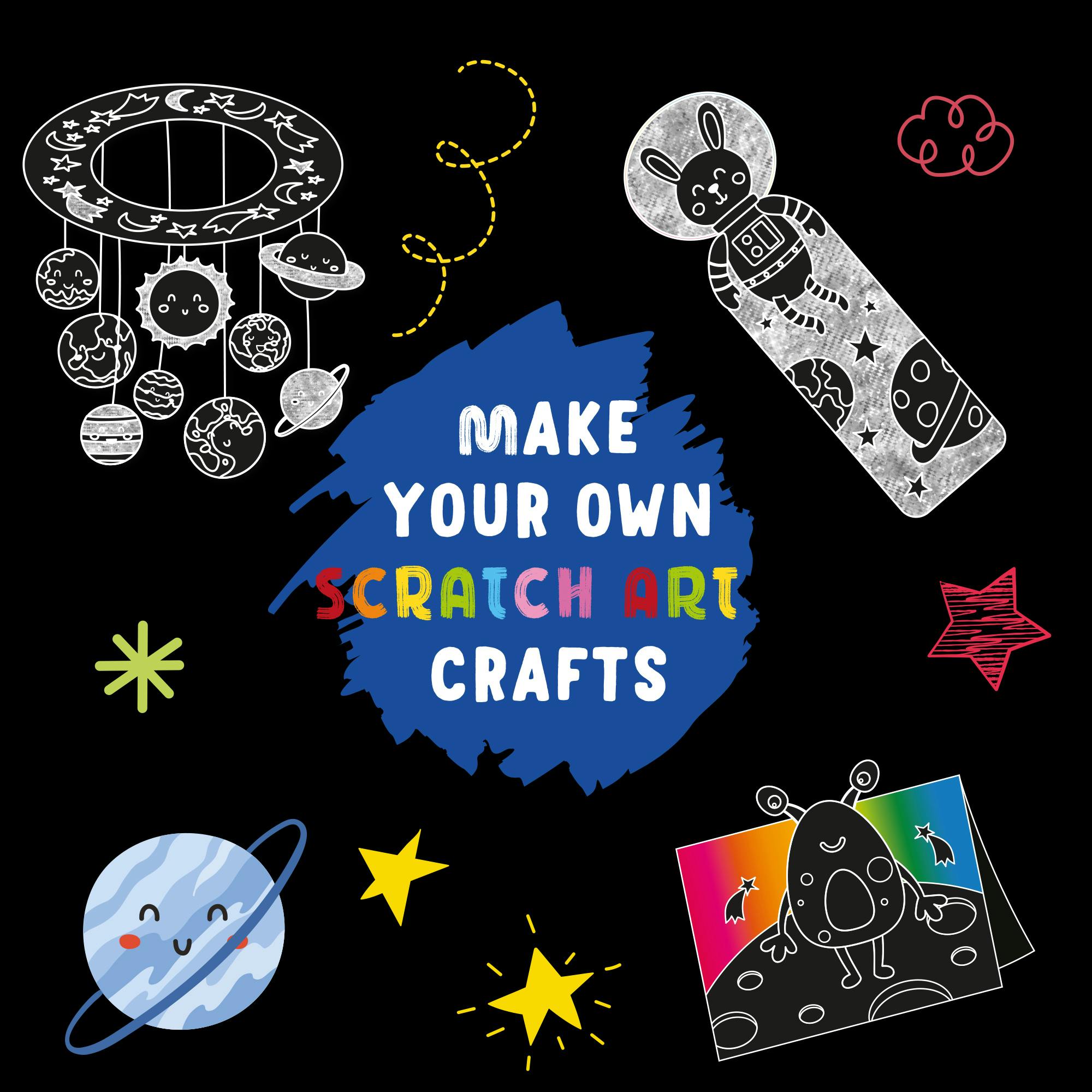 Scratch & Glitter Activity Book: Space