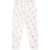 Pink Puppy Love Print Pajamas