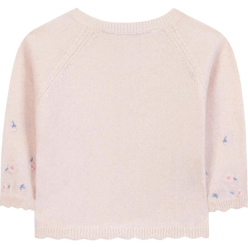 TARTINE ET CHOCOLAT PETALS CARDIGAN - LIGHT PINK