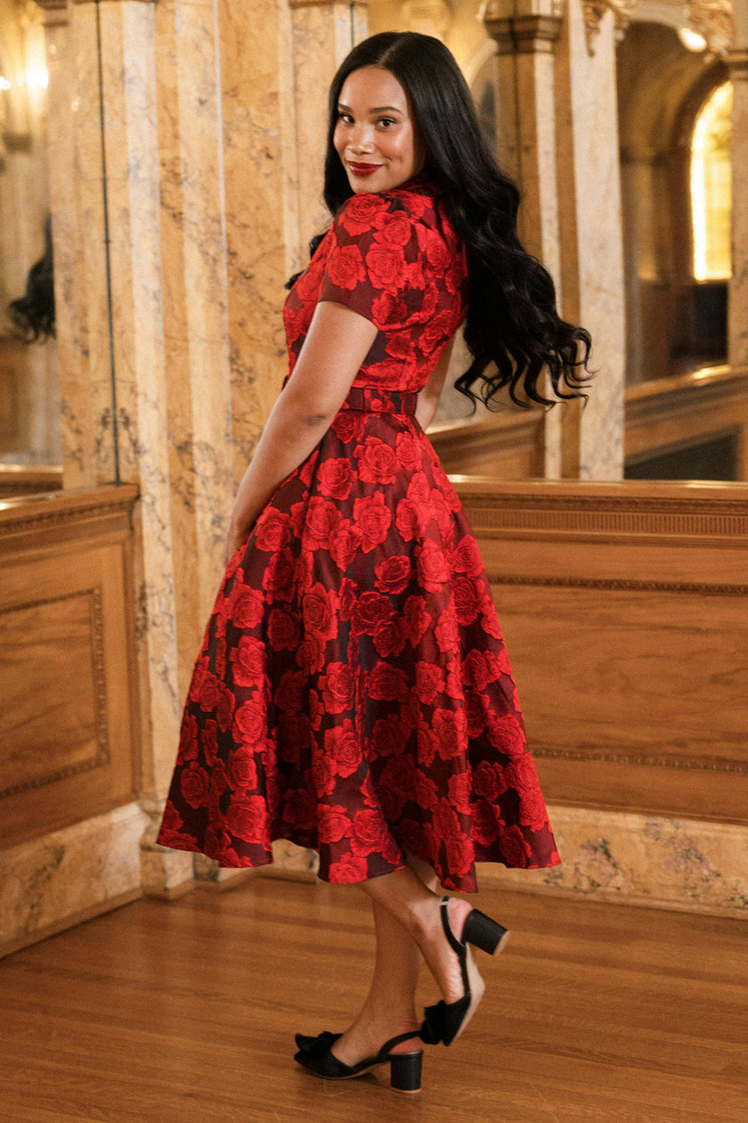 Remi Dress in Vibrant Rose