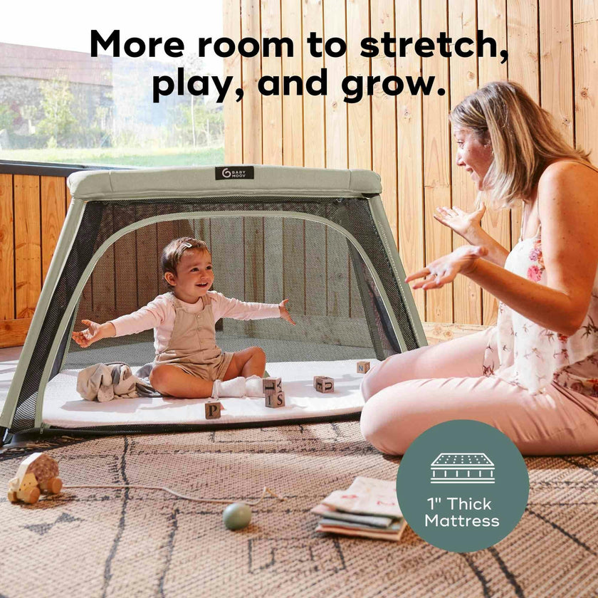 Moov and Comfy 3-in-1 Travel Crib and Play Yard