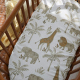 Kendi Safari Animal Cotton Bassinet Sheet