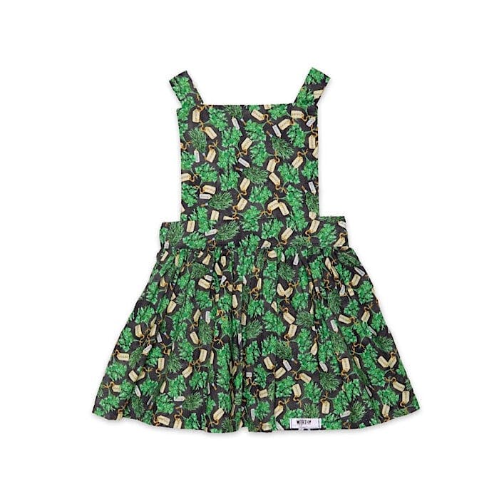 Pinafore Dress in Herbs