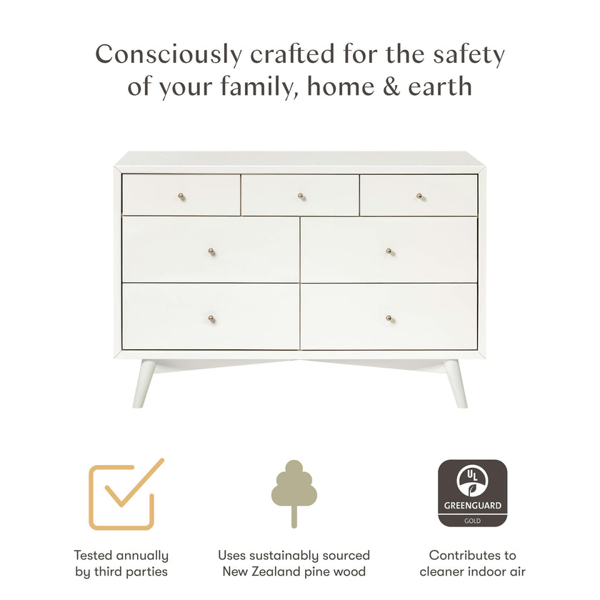 Palma 7-Drawer Wide Assembled Dresser (53")