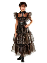Girls' Wednesday Addams Rave'n Dance Costume