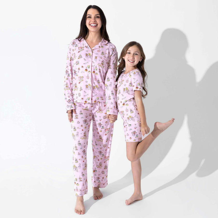 Tea Party Kids Pajama Short Set