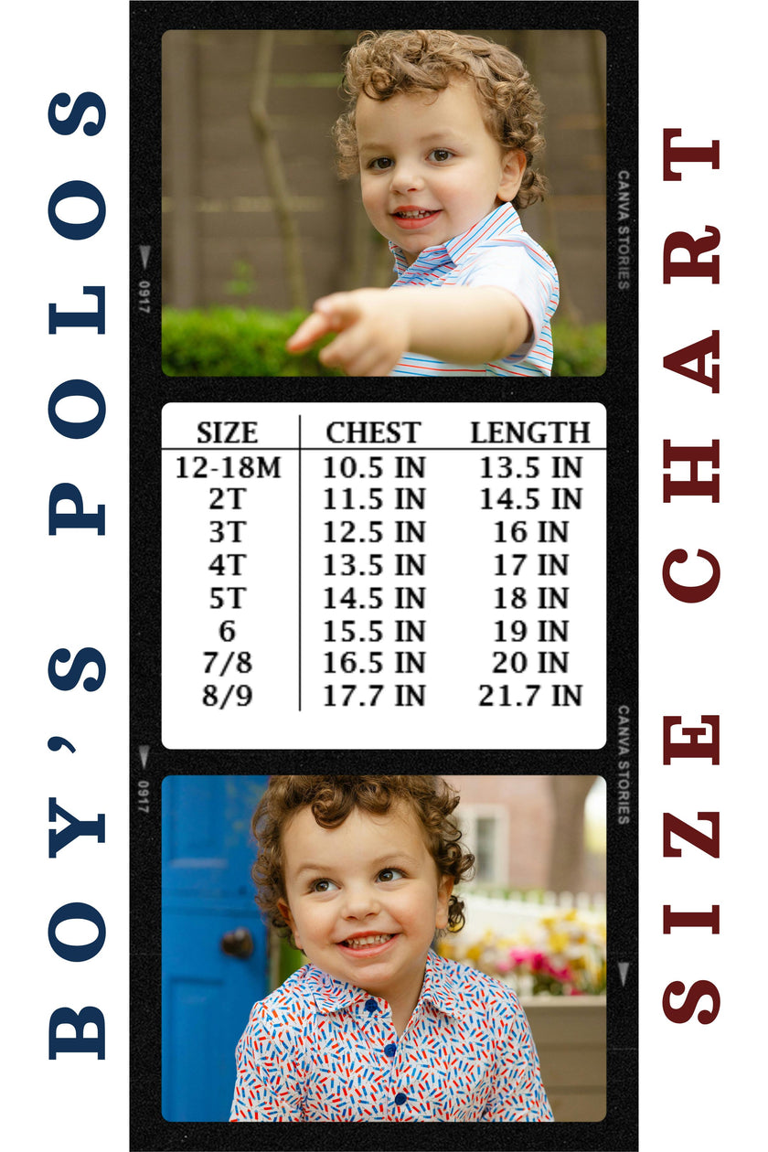 Blue and Green Plaid Boys' Polo