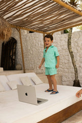 The Future Sea Suite - Boys Linen Shirt