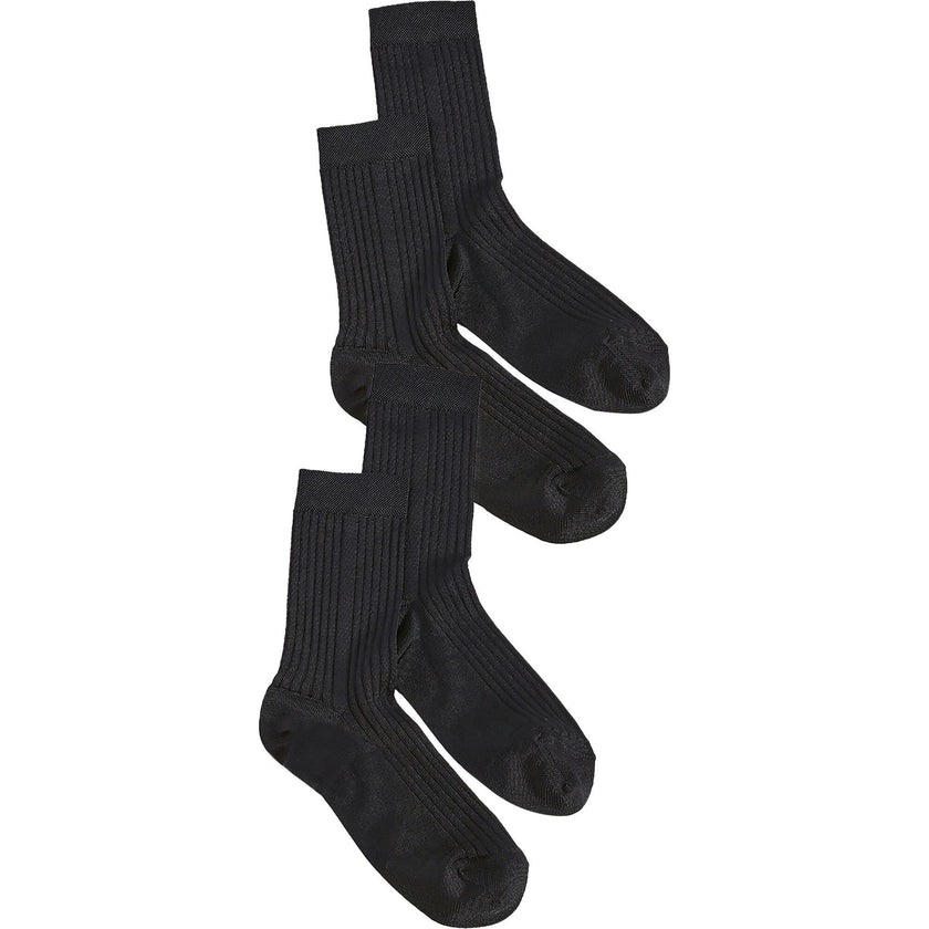 Women's Classic Silky Rib Crew Socks
