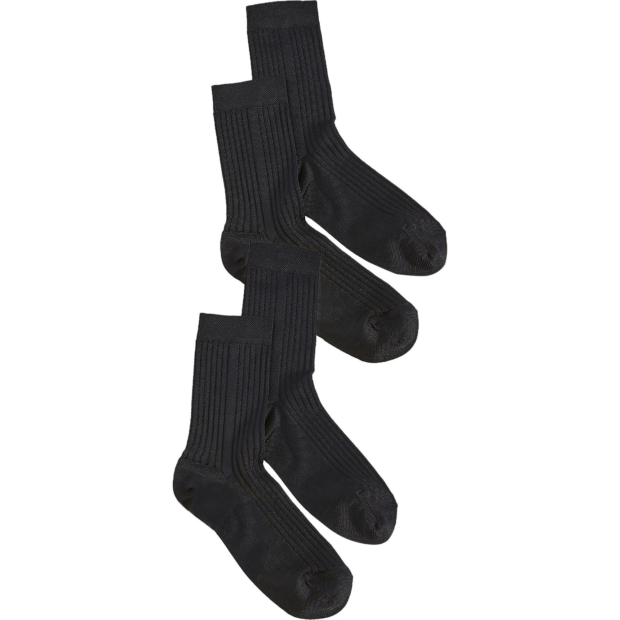 Women's Classic Silky Rib Crew Socks