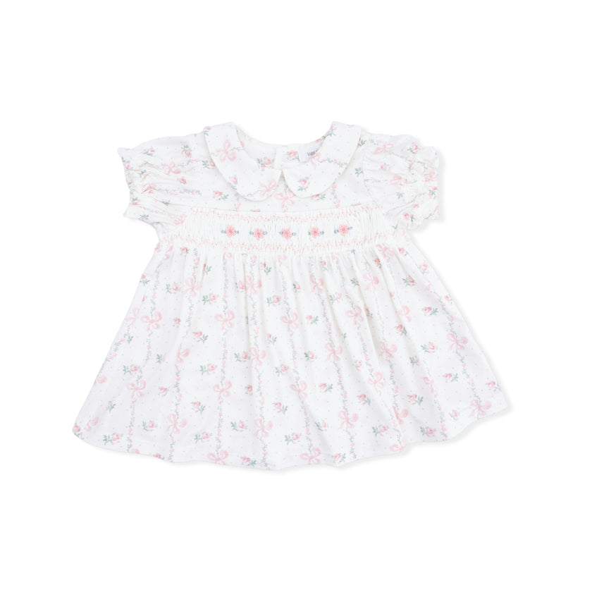 Dainty Buds and Bows - Smocked Dress Set