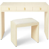Shagreen Vanity Table and Stool Set