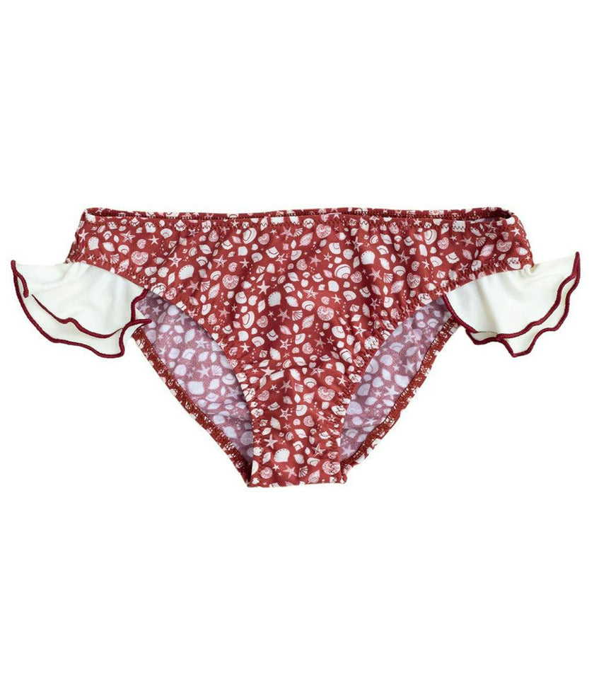 Nora Swim Pants Terracotta Shell Print