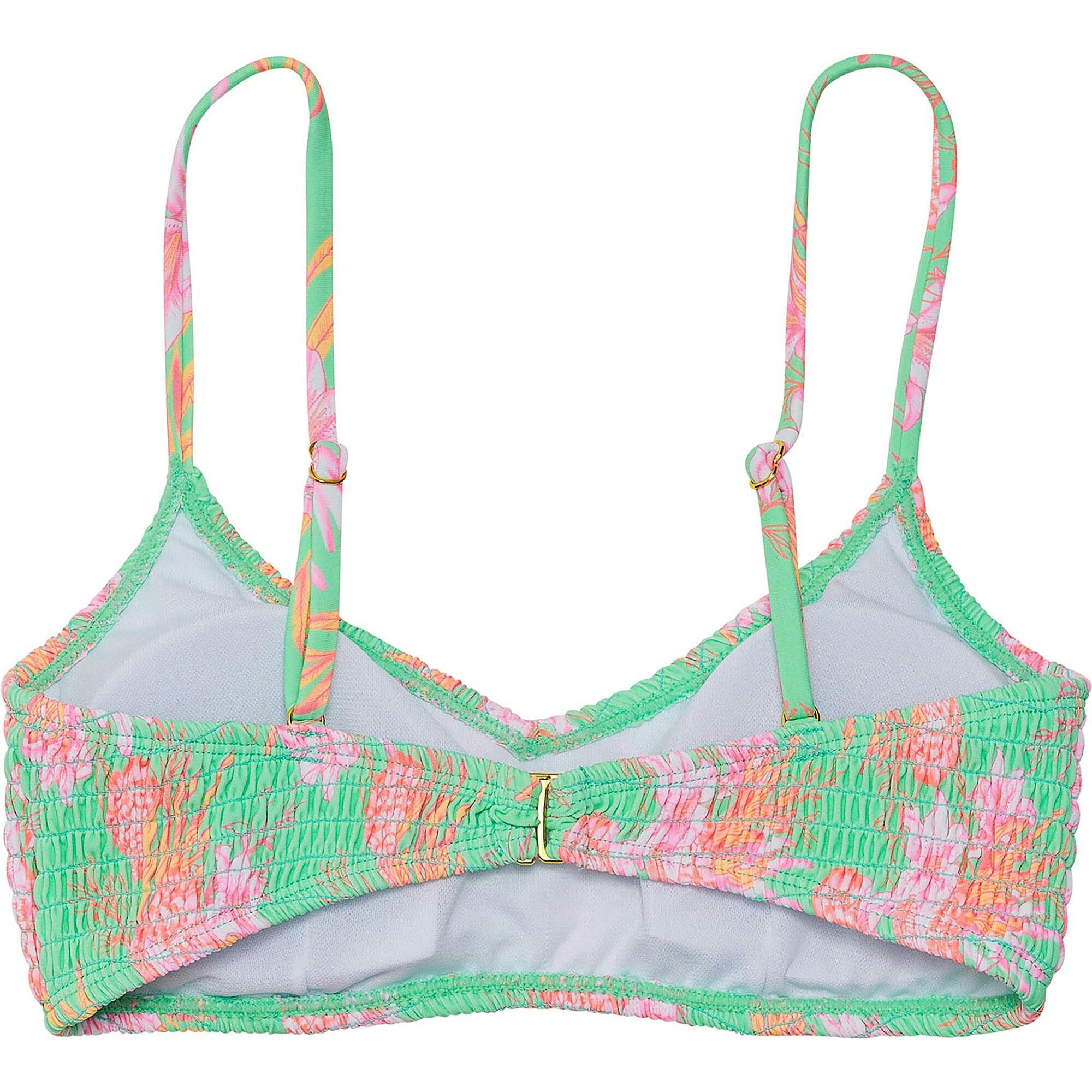 Women'S Sustainable Spaghetti Strap Smocked Bikini Top