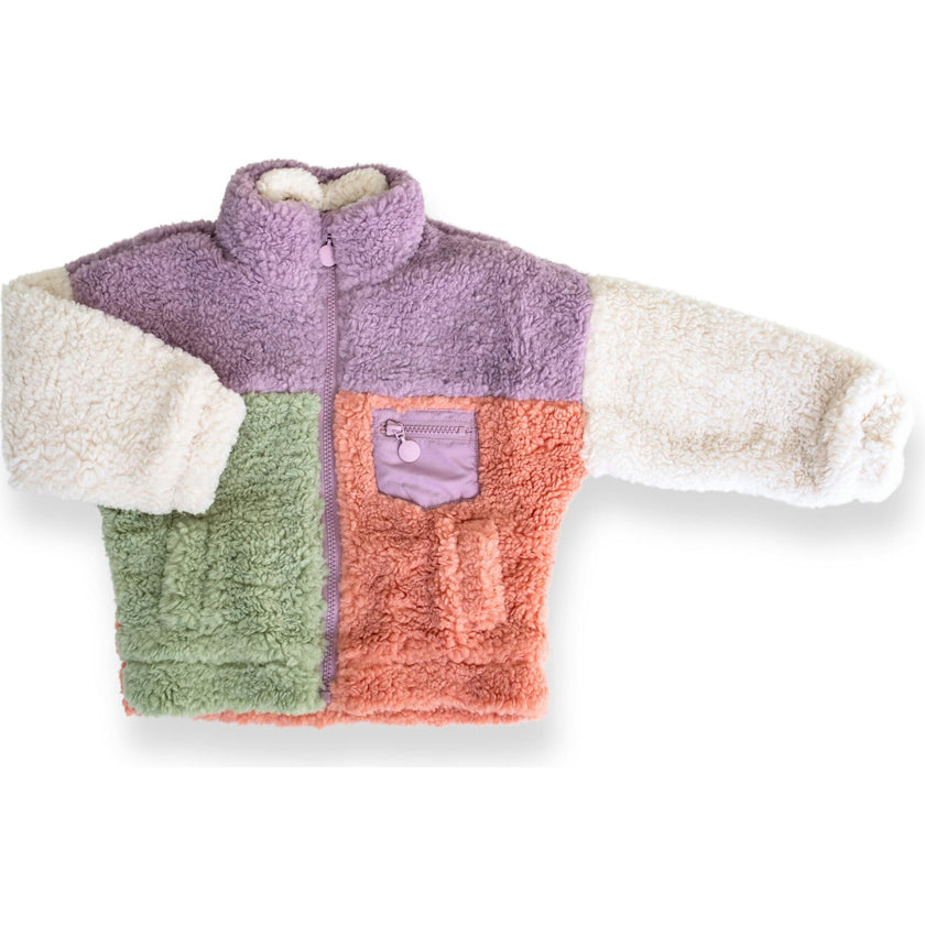 Color Block Fleece Jacket