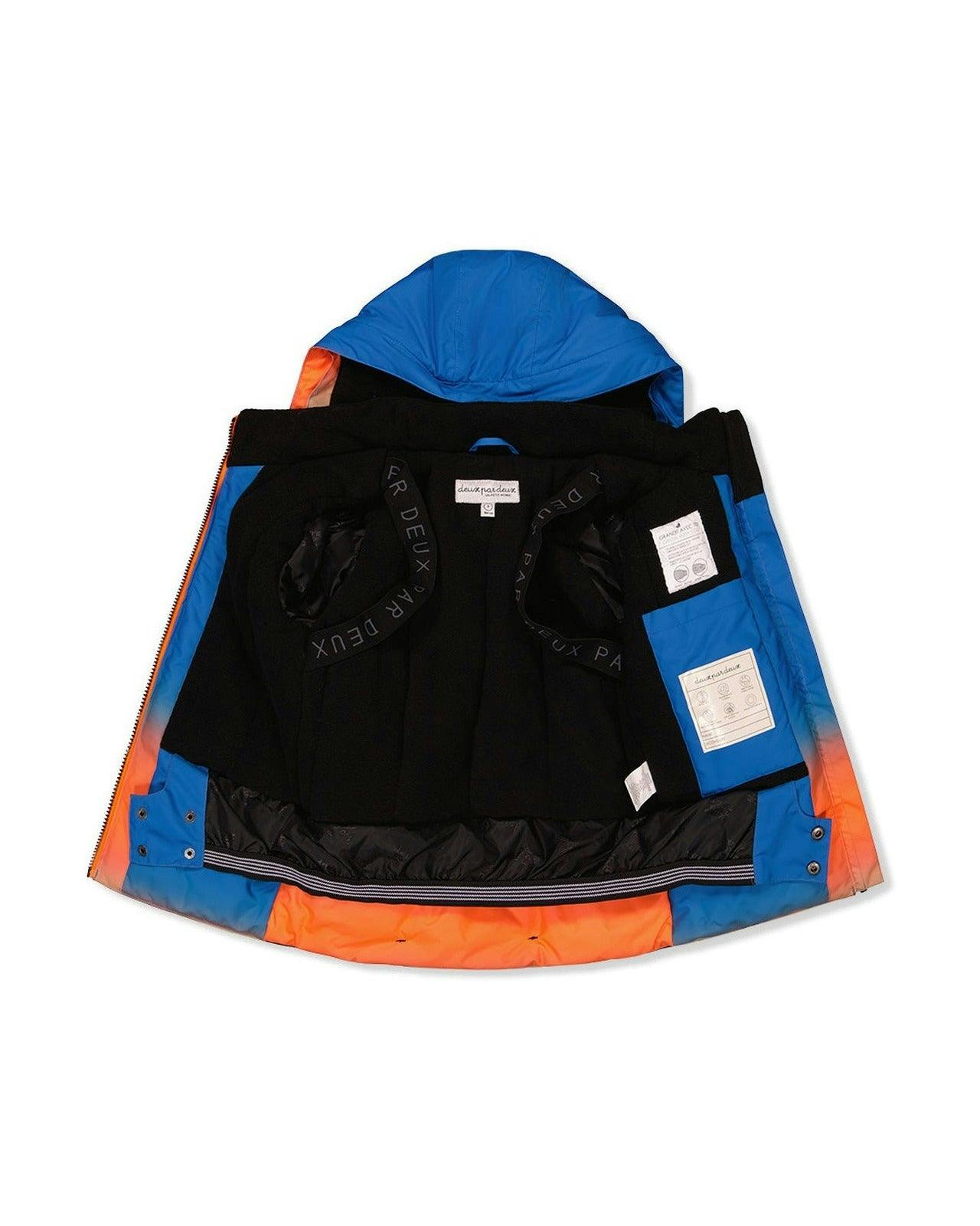 Two Piece Play Snowsuit Blue And Orange Gradient