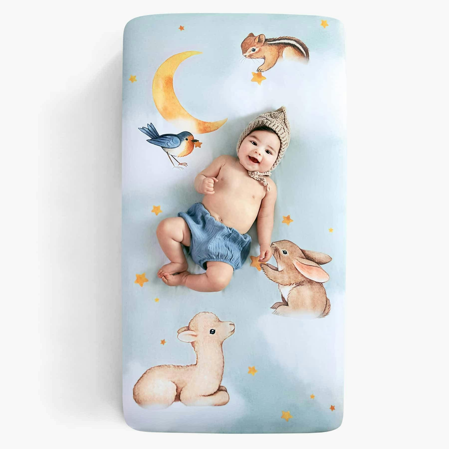 Goodnight Wonderland Standard Crib Sheet