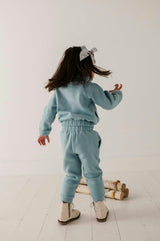 Fleece Zip Set Heather Gray