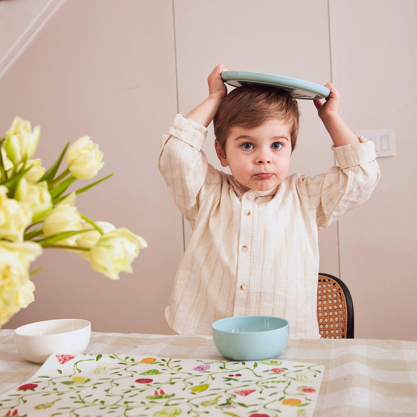 Plate and Bowl Set | Seafoam