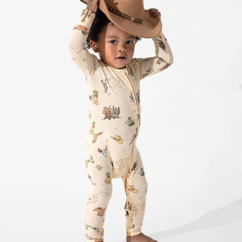 Cowboy Bamboo Convertible Footie