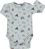 Baby Boy Long Sleeve Bodysuit in Camp Scout