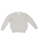 Moss Stitch Jumper | Grey