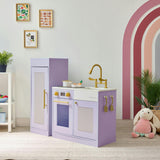 Teamson Kids Little Chef Chester Wooden Play Kitchen with 12 Accessories
