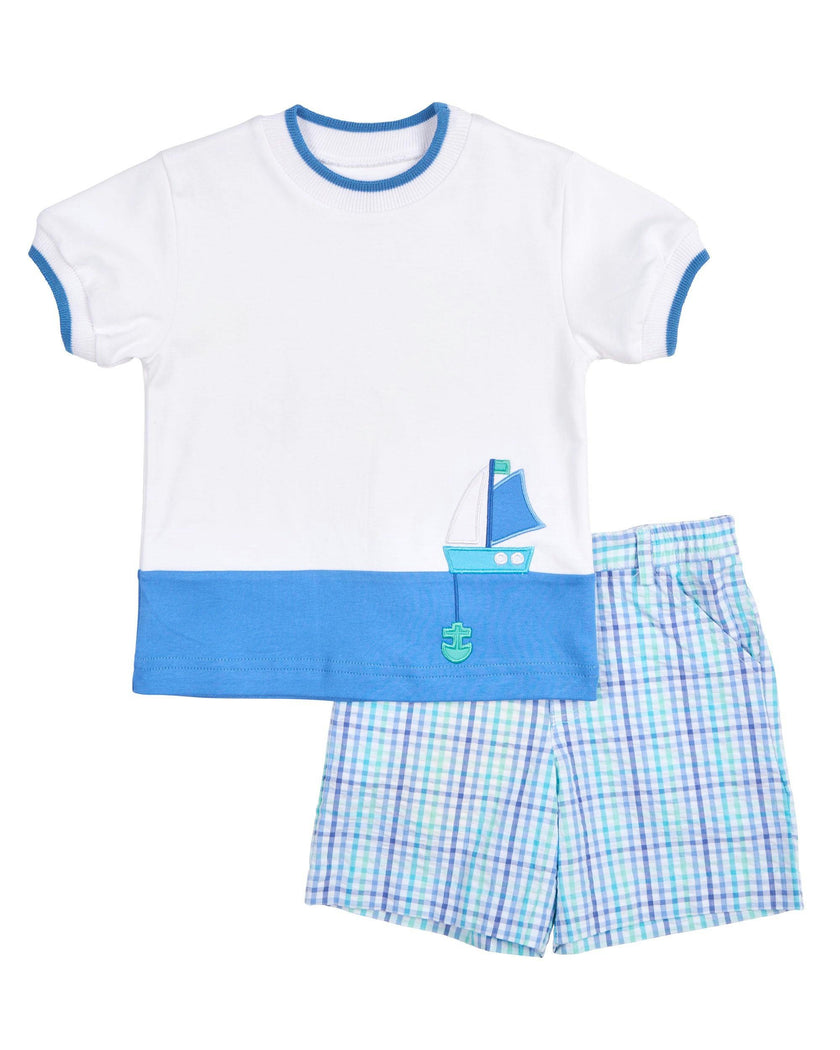 Knit Shirt With Sailboat