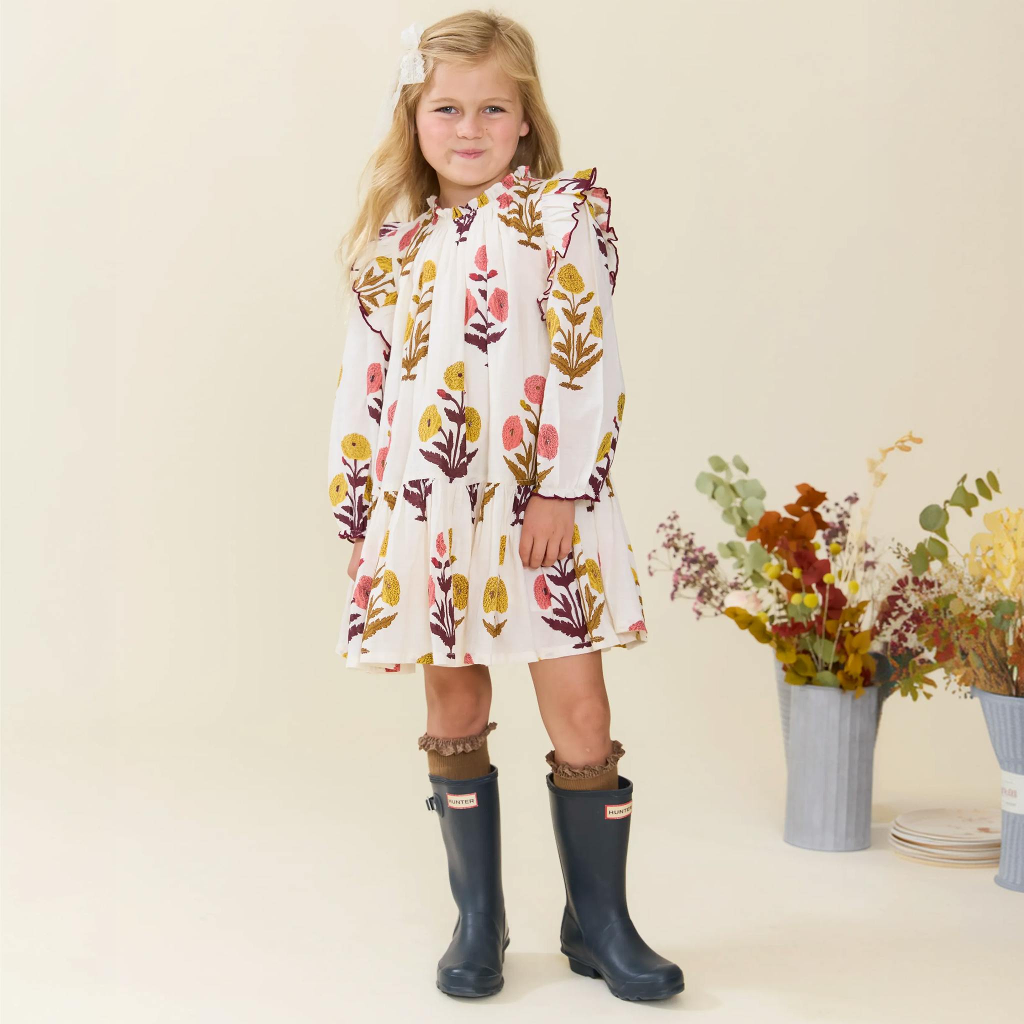 Girls Harper Dress - Harvest Dandelion