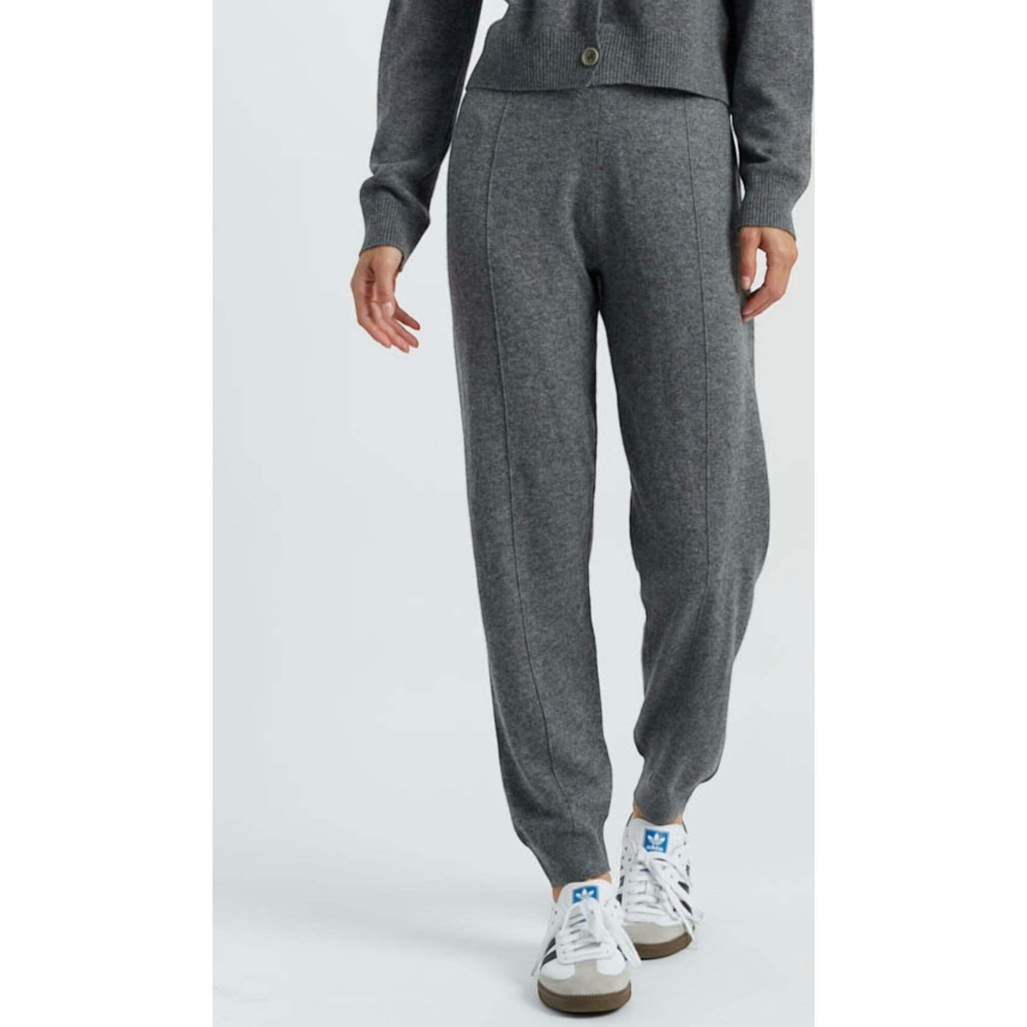 Wool Cashmere Cuffed Joggers