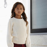 Organic Bow Detail Cable Sweater