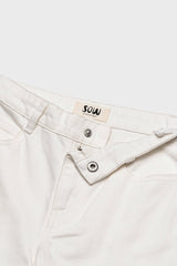 Organic Cotton Cropped Denim Wide Leg