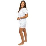 Women's Golf Short PJ Set - Organic Cotton Poplin