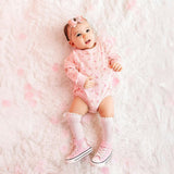 Pink Rose Long Sleeve Romper