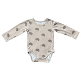 Baby Boy Long Sleeve Bodysuit in Hedgehog