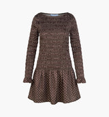The Dalia Mini Nap Dress - Duke Dot Chocolate